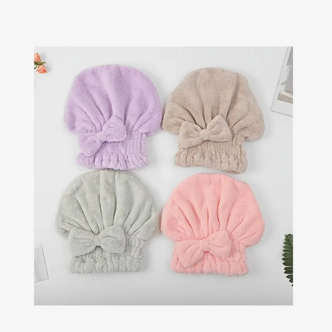 NUVAROX Bowknot Hair Cap Set – Soft & Absorbent - Image 10