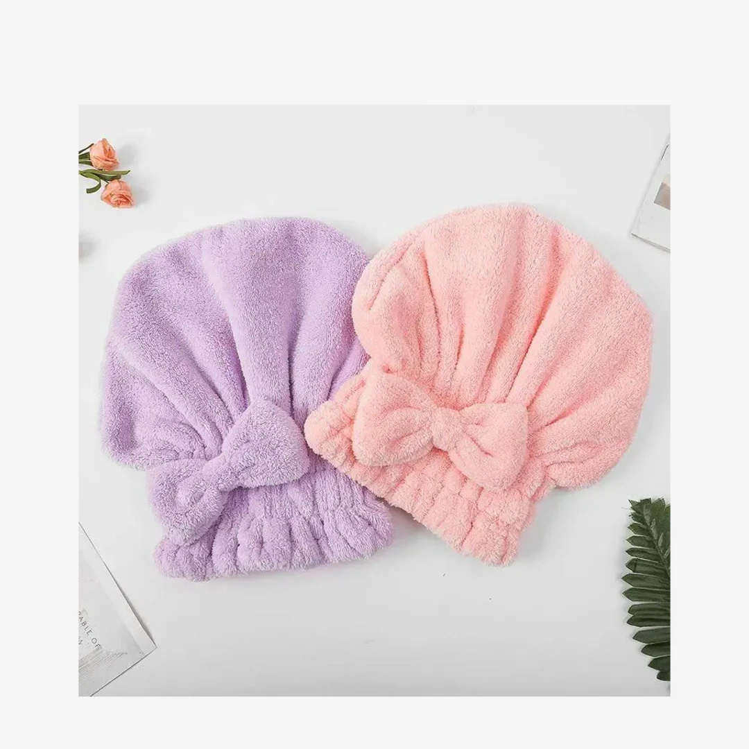 NUVAROX Bowknot Hair Cap Set – Soft & Absorbent - Image 9