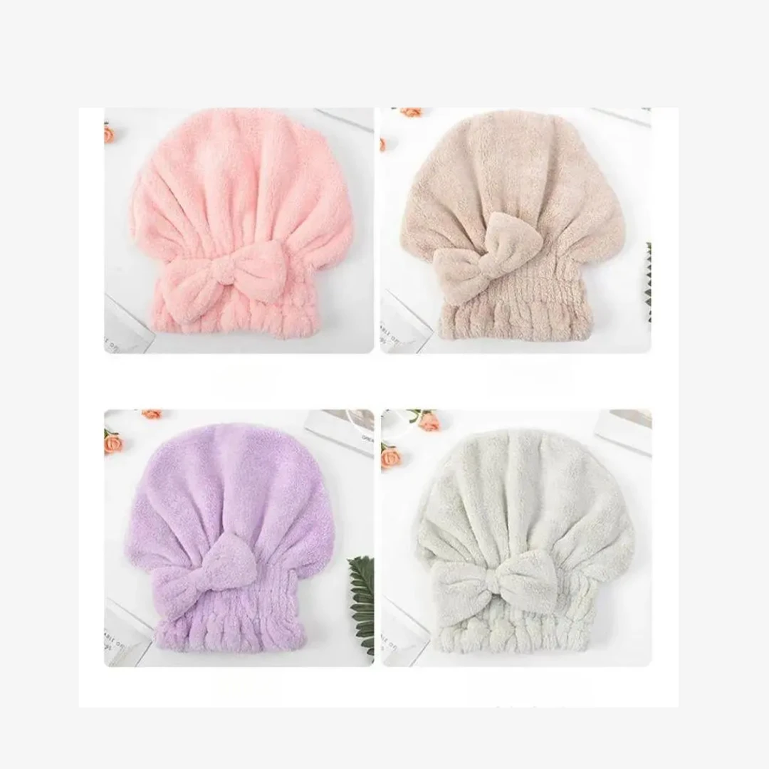 NUVAROX Bowknot Hair Cap Set – Soft & Absorbent - Image 4